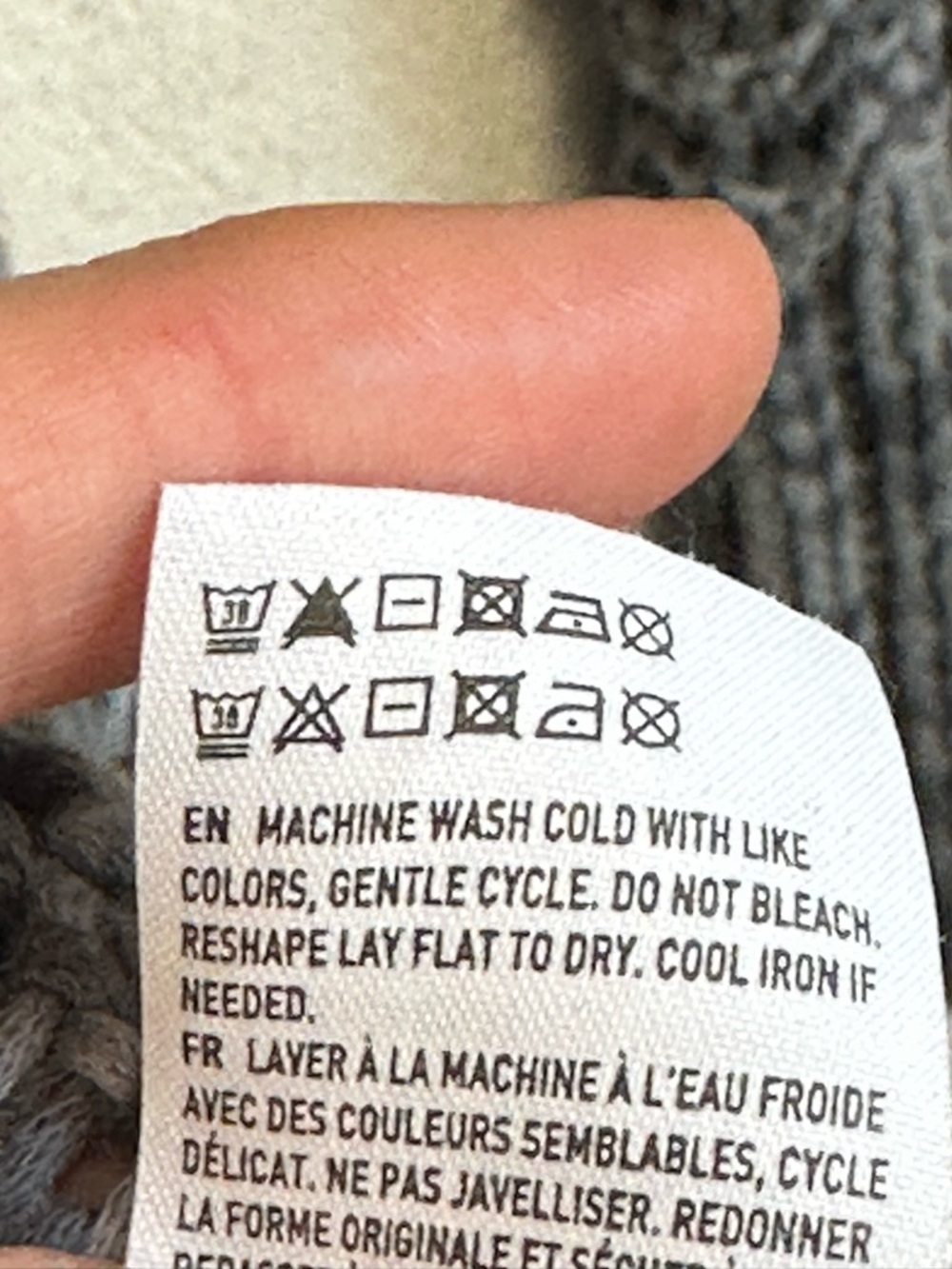 American Eagle Open-Knit Marled Gray Long Cardigan Sweater Sz M Crochet Boho - Picture 8 of 14